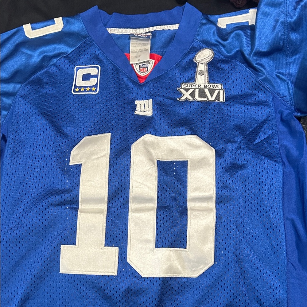 Eli Manning Super Bowl XLVI replica jersey